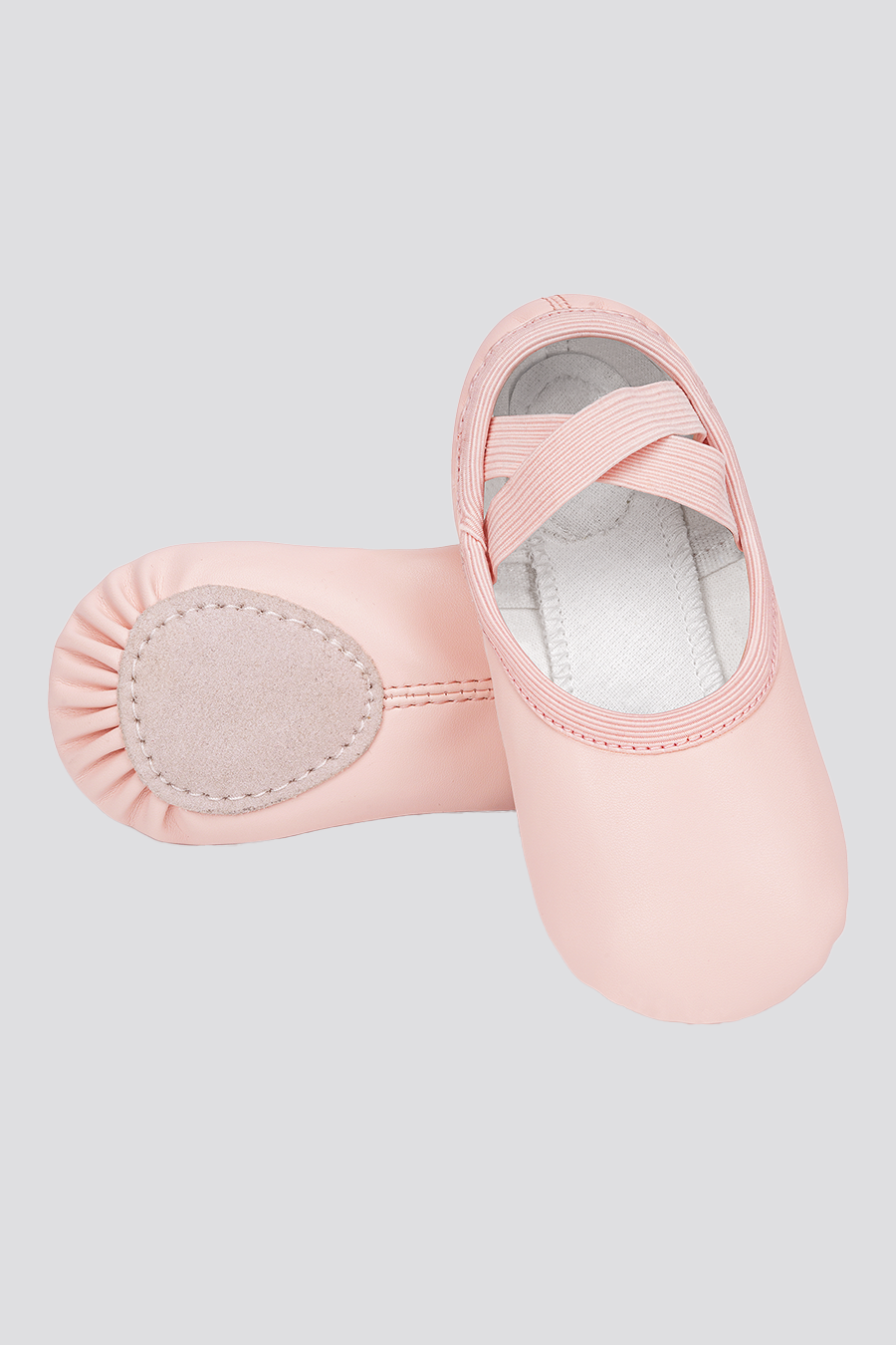 Ballet Pink ballet shoes front view 