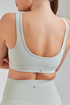 Mint Green underwire sports bra back  view