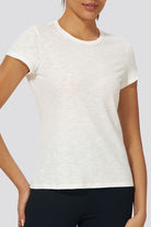 Crème womens cotton t-shirts front view 