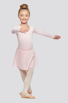 Front view pink leotard toddler for girls