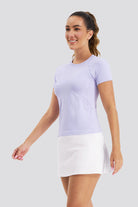 Light Purple yoga shirts side view