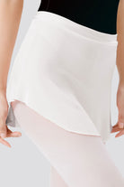 White wrap skirt side view 