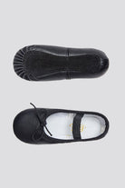 Black ballet shoes top view