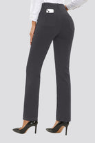 Charcoal Dress Pants back view