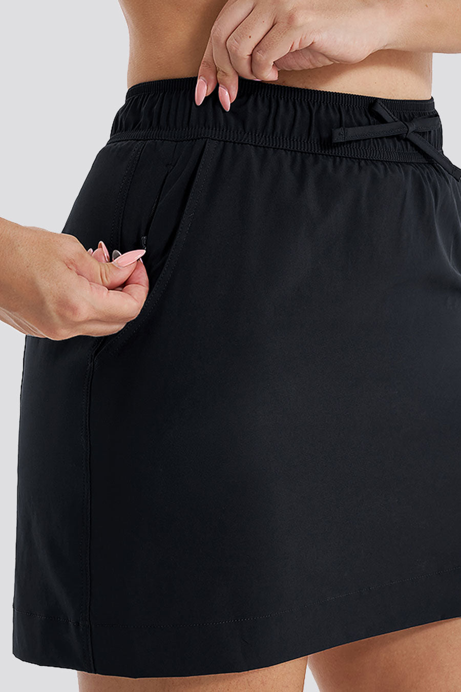 Black hiking skirt pocket