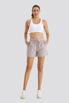 Full-body Grey Khaki shorts women