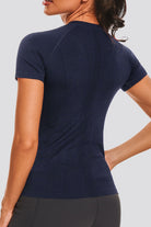 Navy yoga clothes back view