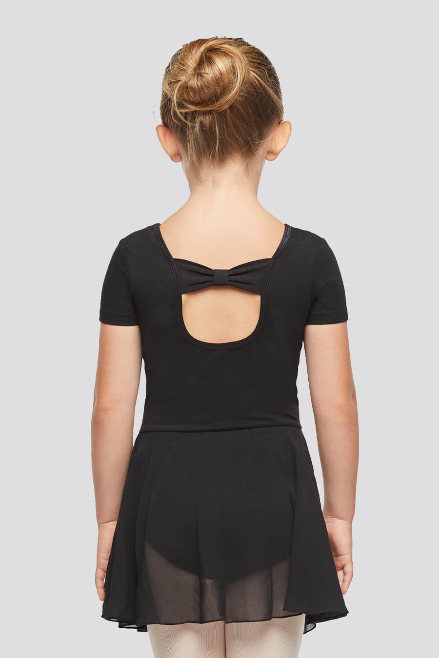 Back view for black leotard toddler