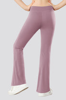 Flared leggings Dusty Lavender back view