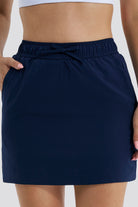 Blue hiking skirt front 