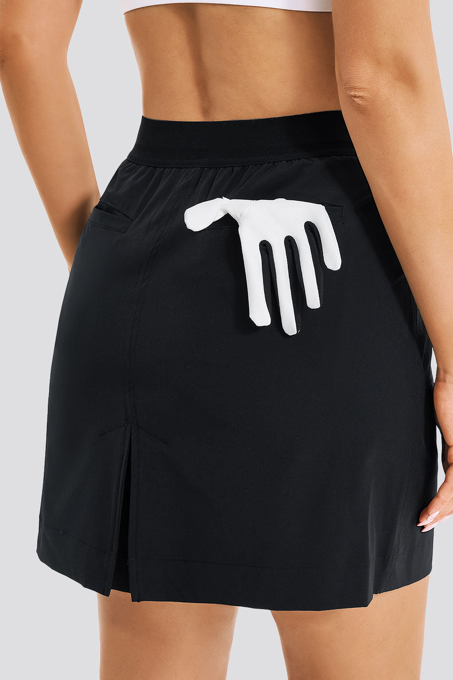 pocket black hiking skirt