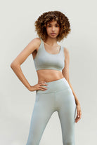 Mint Green underwire sports bra front  view