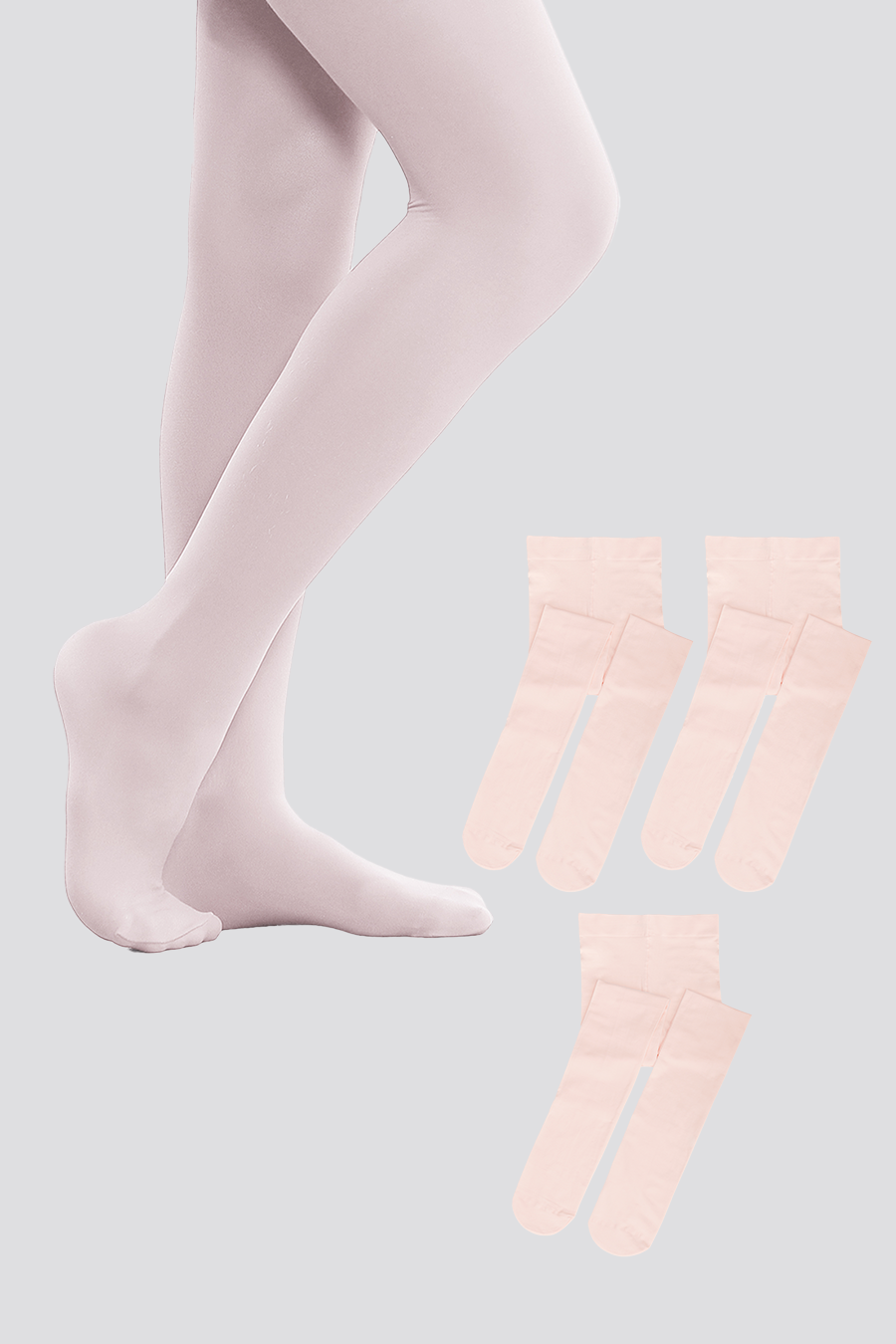 ballet tights 3 pack side view