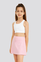 Pink girls tennis skirts detail