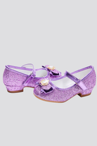 Purple Mary jane shoes for girls side view