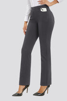 Charcoal Dress Pants side view