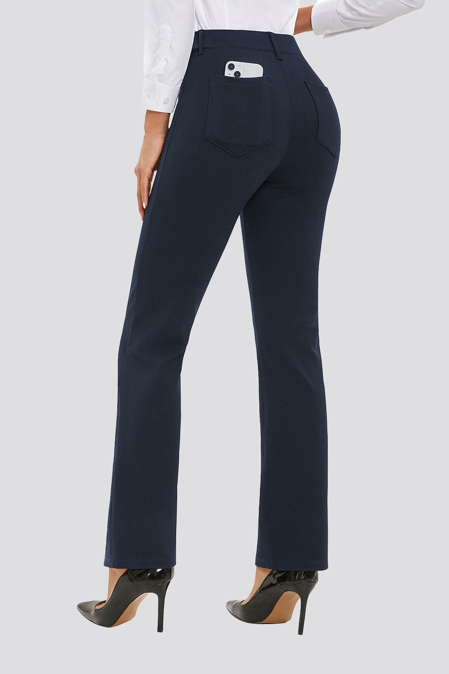 Navy Dress Pants side view