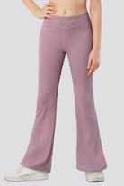 Girls leggings Dusty Lavender front view