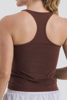 Cocoa sports tank top back view detail