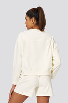 Cropped Sweatshirts for women Off White back view