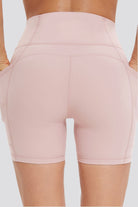  Rose Clay Yoga Shorts back view