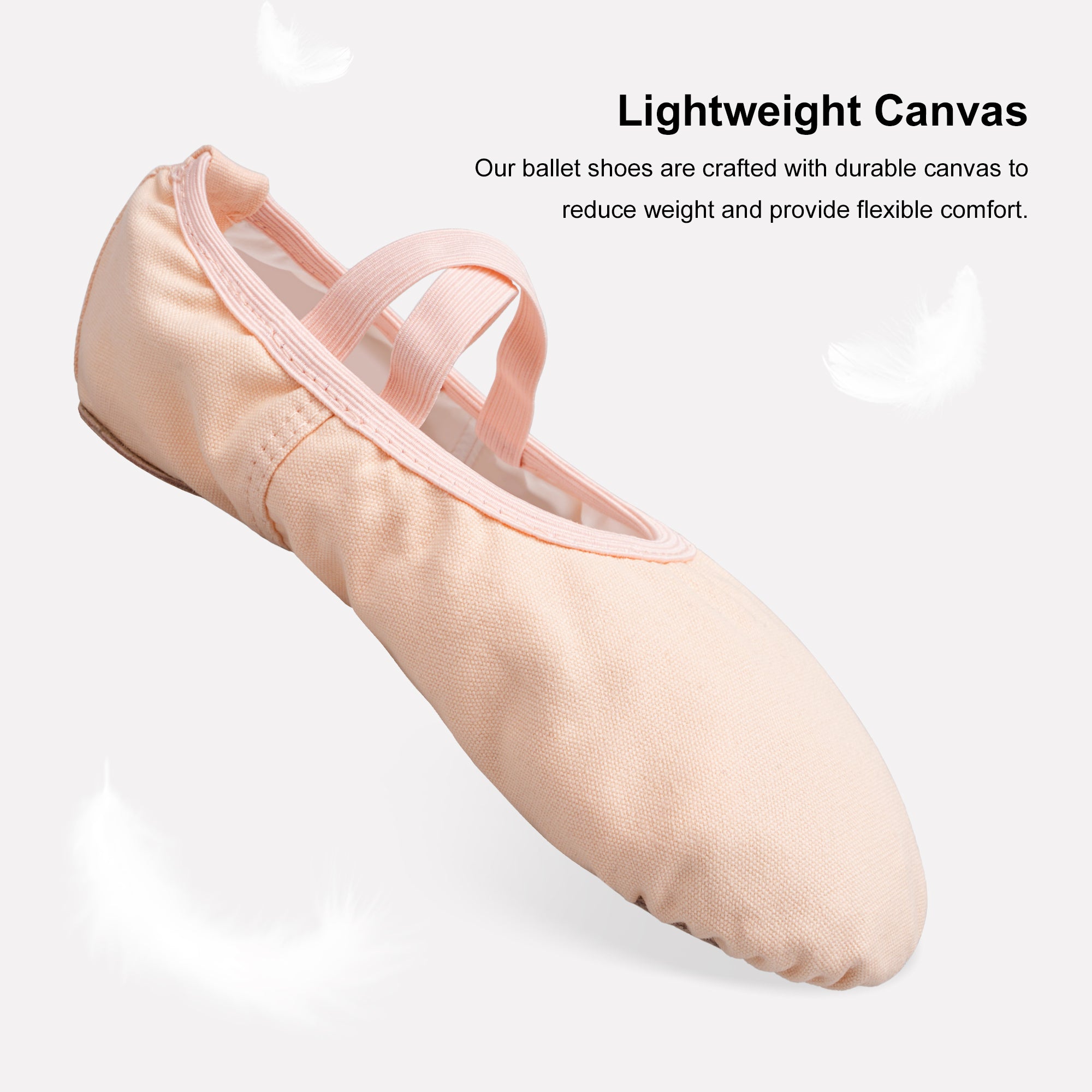  women ballet canvas shoes side view