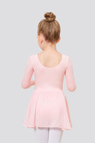 Back view pink leotard for girls