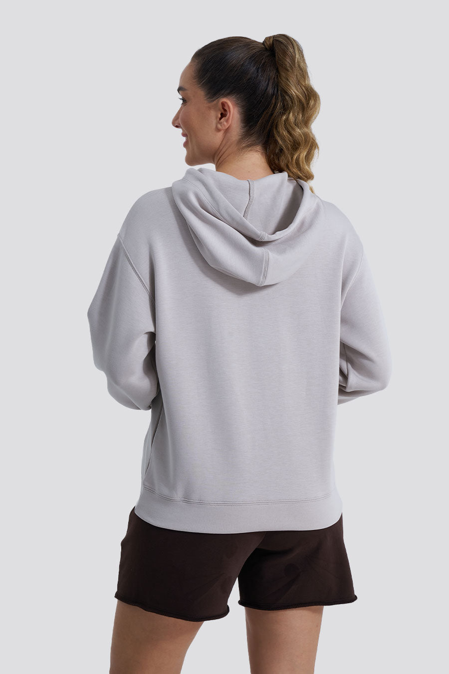 Oat Milk sports hoodies back view 