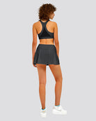 pleated tennis skirt grey back view