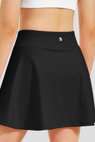 Black girls tennis skirts back view