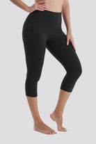 black capri leggings