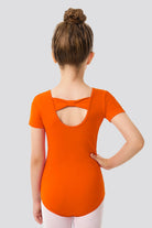 Back view for orange leotard toddler