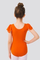 orange leotard back view 