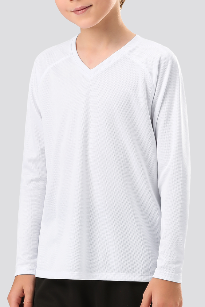 White boy long sleeve shirts side view detail