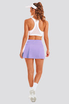 Lilac tennis dress back view