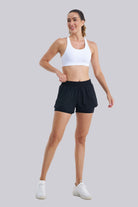 Black running shorts women