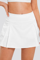 White tennis skirt detail