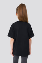 Black girls oversized t-shirt back view 