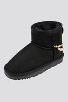 Kids Winter Boots Black Side View