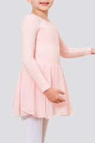 Side view pink leotard for girls