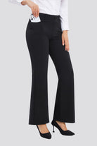 Outfit detail black women dress pants