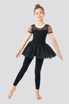 black footless tights , dancer tights