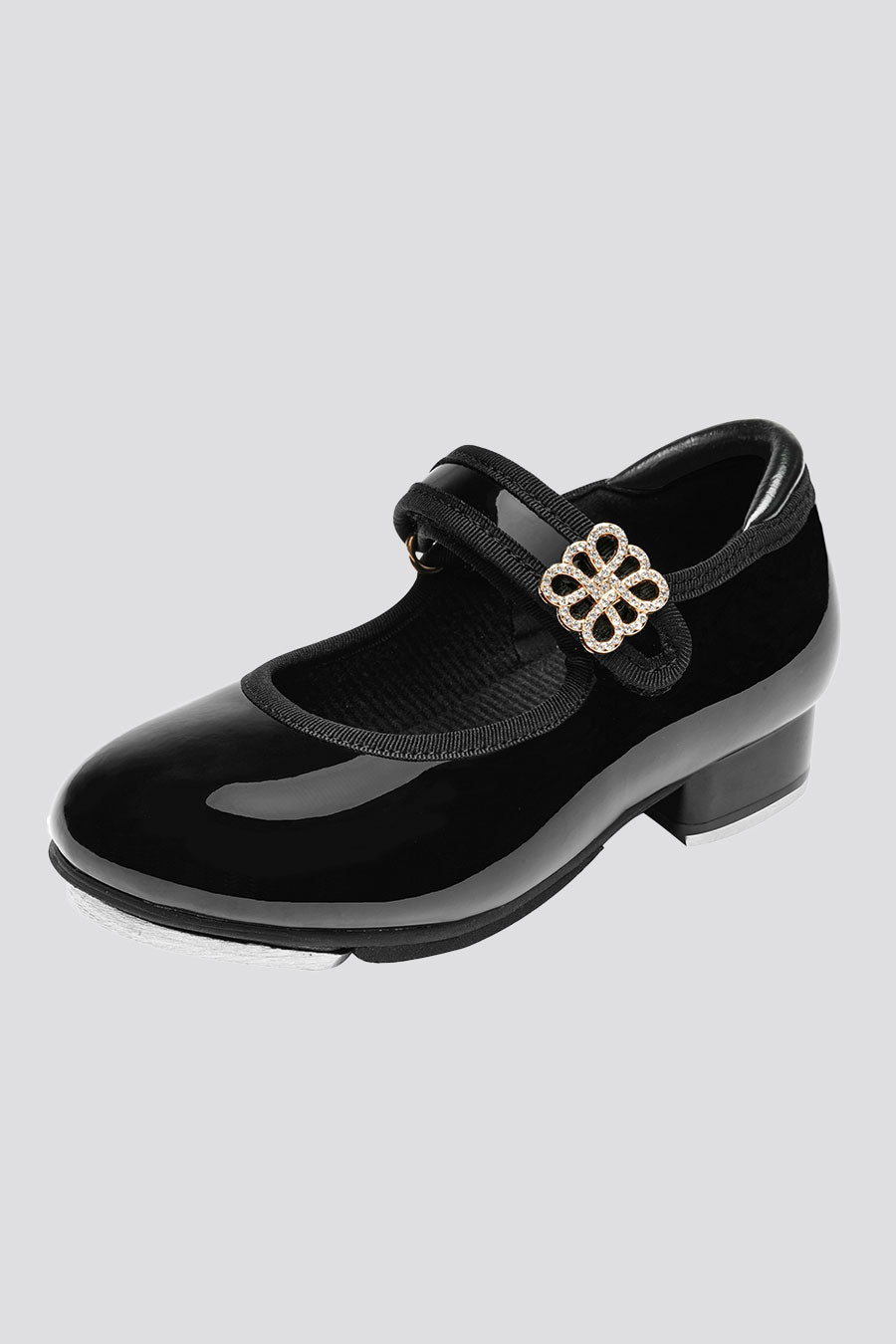 Black tap shoes for girls 