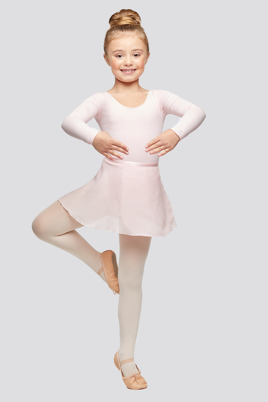 Full-body pink leotard toddler for girls