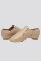 Tan Jazz shoes for girls side view