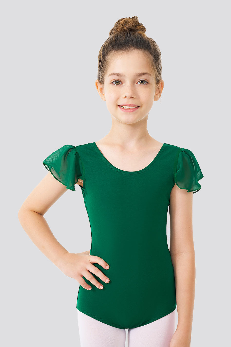 toddler dance clothes green front view