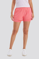 Pink running shorts