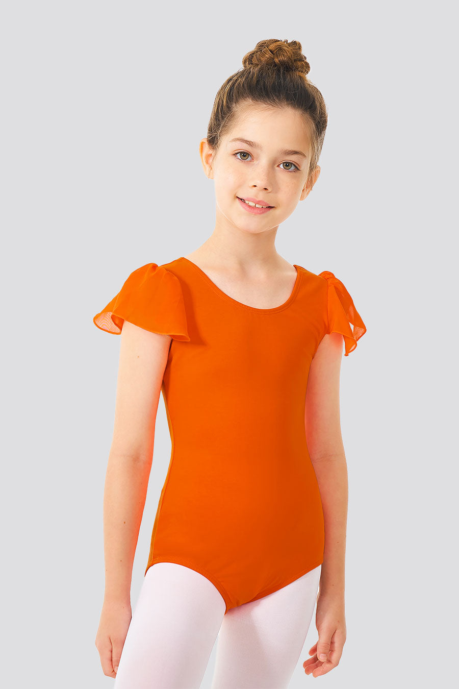 orange leotard front view