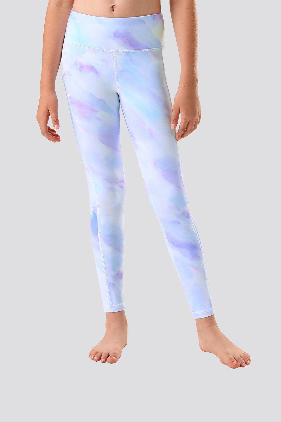 Athletic leggings Lilac Sky front view