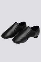 Black jazz shoes for girls side view